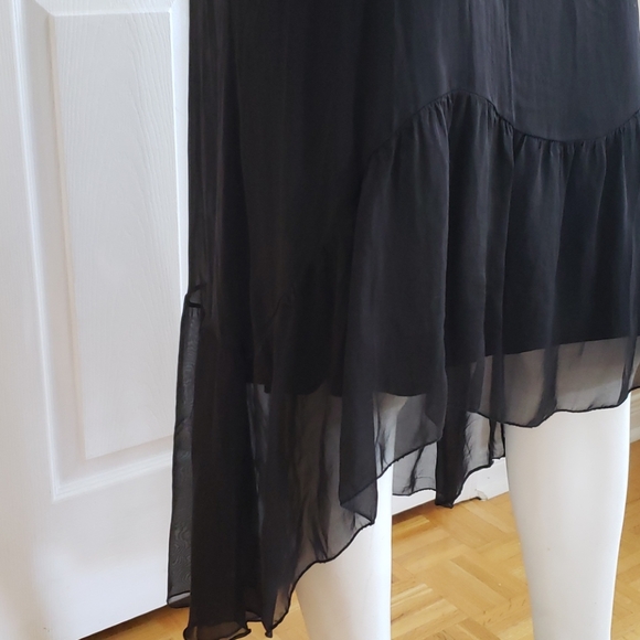 Black silk summer dresses - Picture 2 of 4